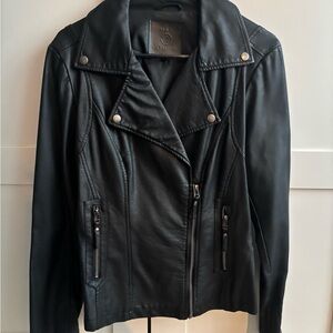 Women's Black Leather Jacket